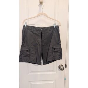 REI Cargo Hiking Shorts Womens Size 6 Nylon‎ Adjustable Waist Grey